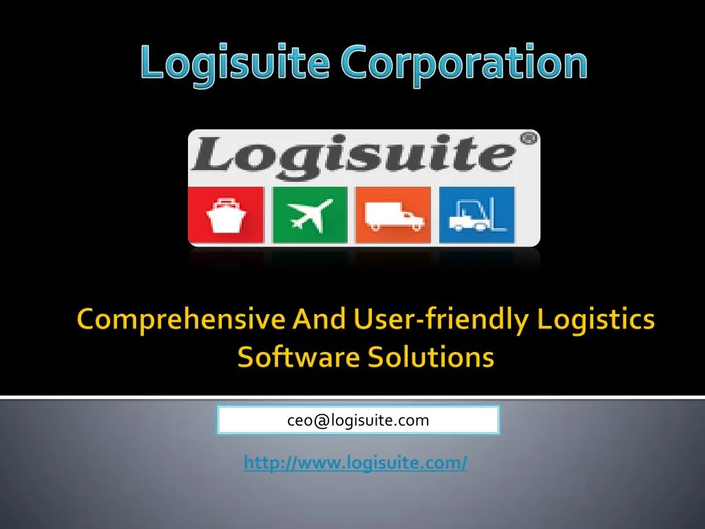 comprehensive and user friendly logistics software solutions