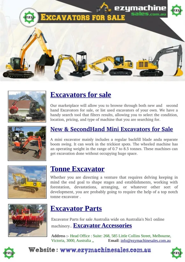 New & Used Excavator for sale Australia's No1 online machinery