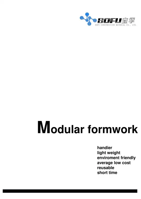Plastic Modular Formwork @ Bofuform
