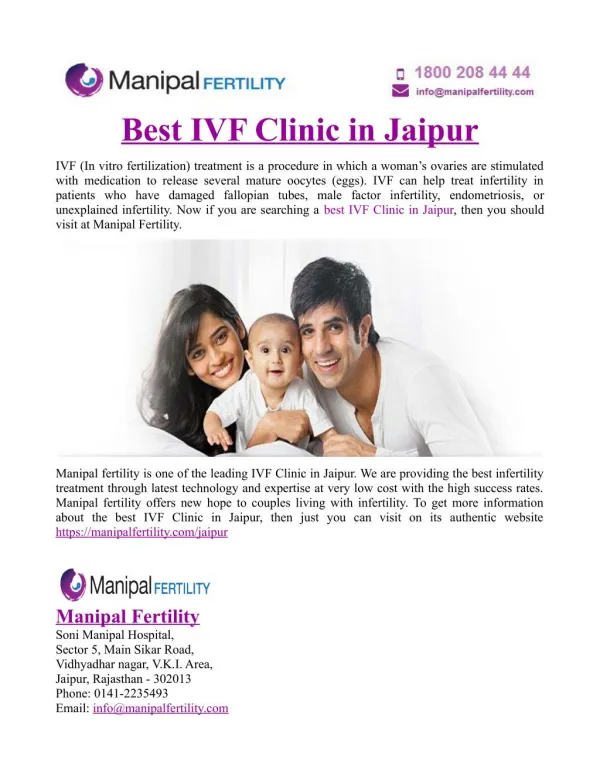 Best IVF Clinic in Jaipur