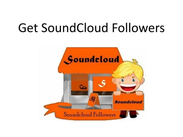 Get SoundCloud Followers