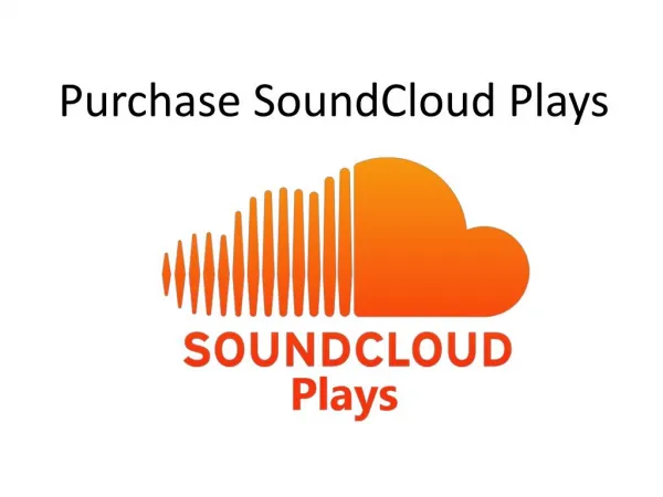 Purchase SoundCloud Plays