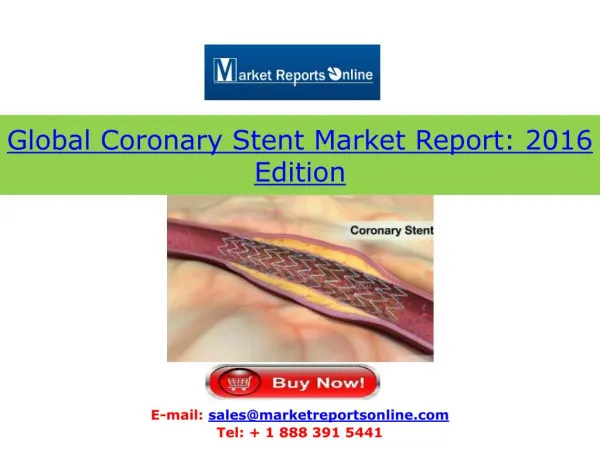 Coronary Stent Market Analysis