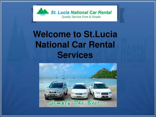 St lucia national car rental services