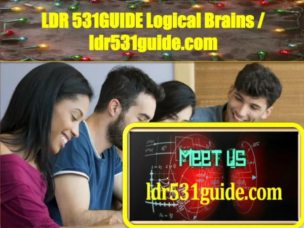 LDR 531 GUIDE Logical Brains / ldr531guide.com