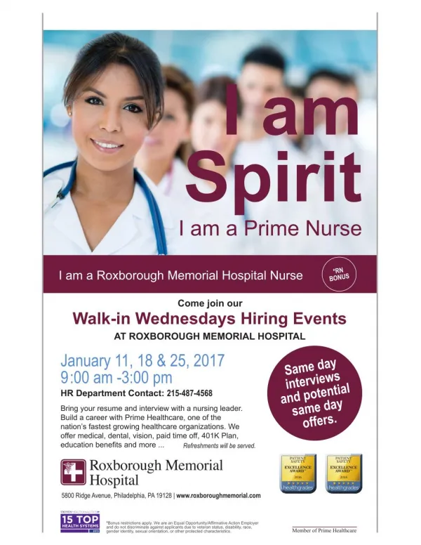 Roxborough Memorial Hospital | Nursing Careers at Roxborough