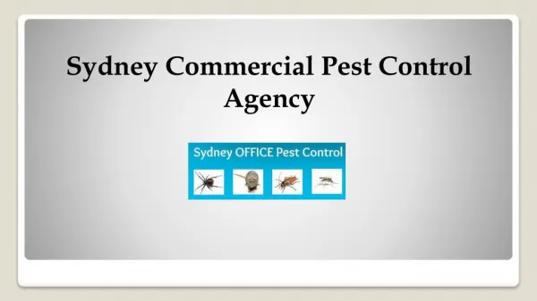 Sydney Commercial Pest Control Agency