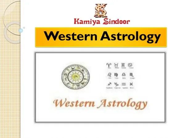Western astrology services