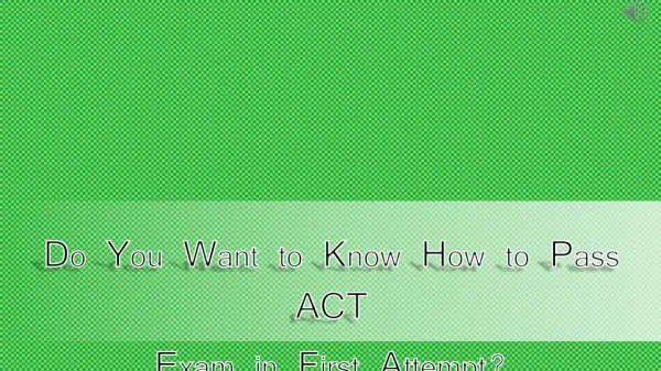 ACT Study Guide
