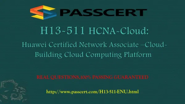 H13-511 HCNA-Cloud-BCCP exam practice test