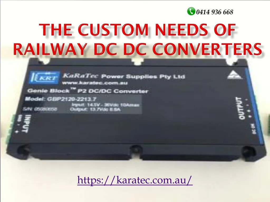 the custom needs of railway dc dc converters