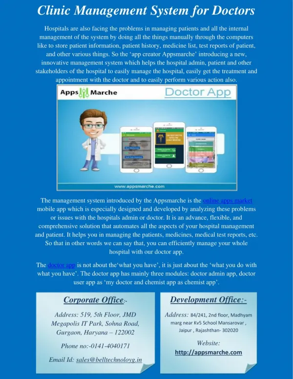 Clinic Management System for Doctors