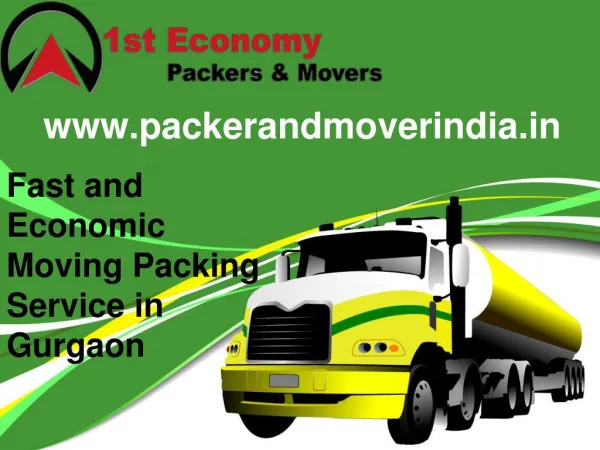 Fast and Economic Moving Packing Service in Gurgaon