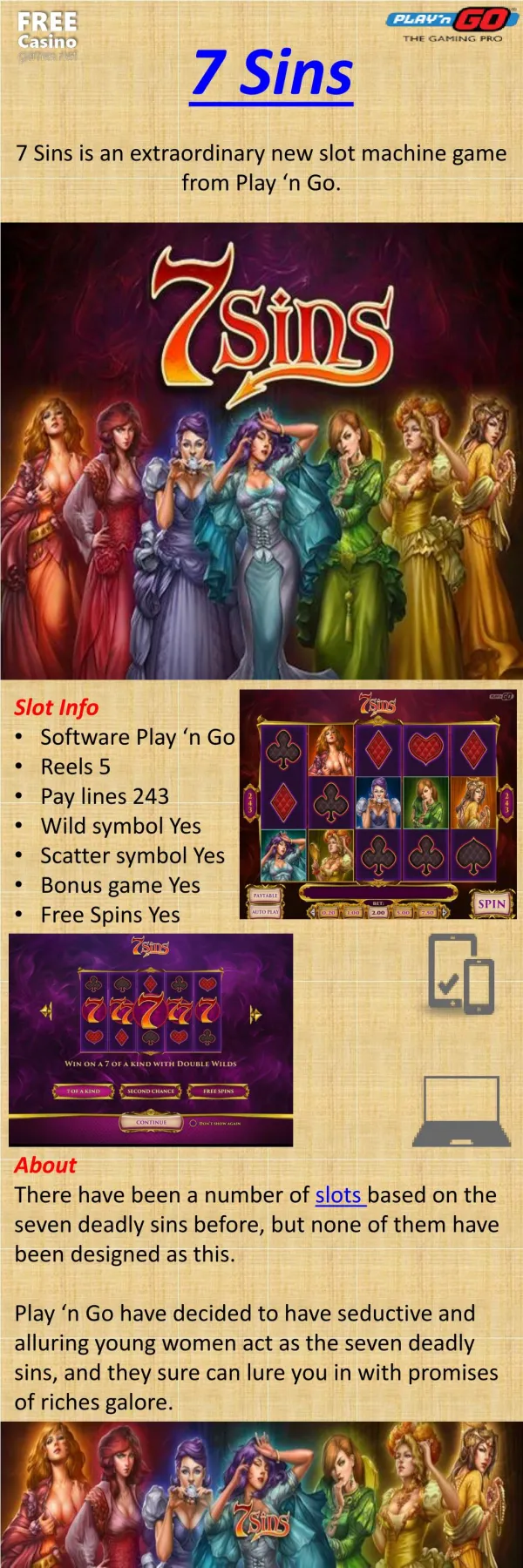 7 Sins Slot Game
