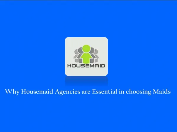 Choosing Maid Agency in Singapore