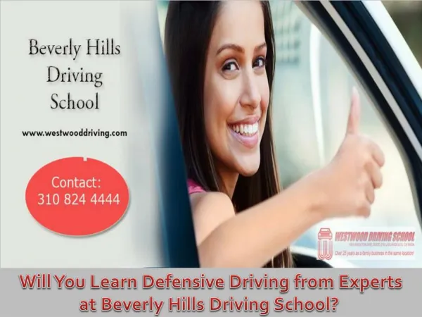 Learn Defensive Driving at Beverly Hills Driving School