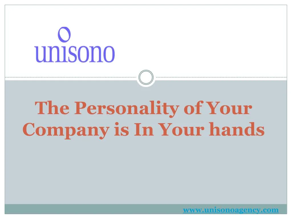 the personality of your company is in your hands