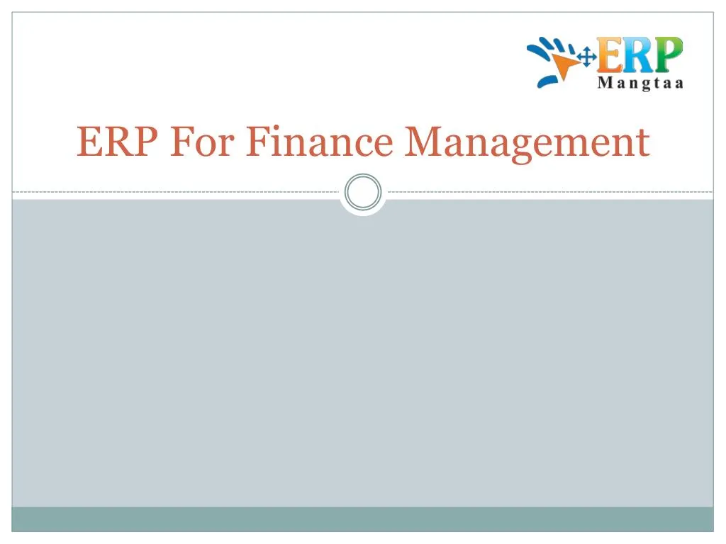 erp for finance management