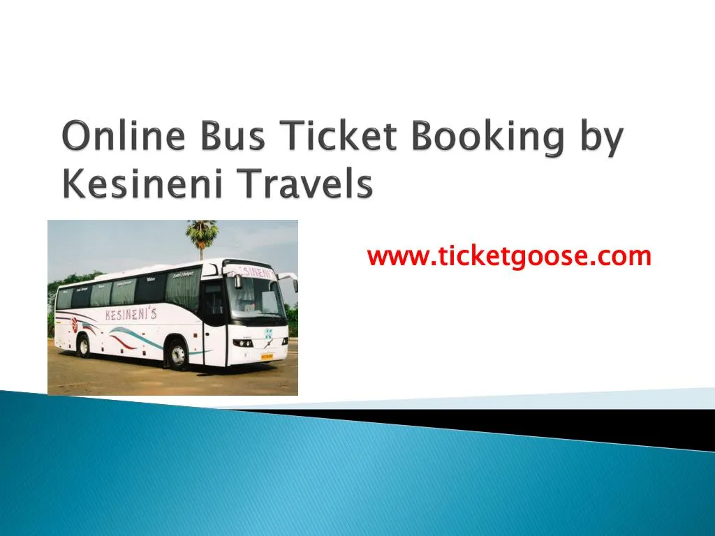 online bus ticket booking by kesineni travels