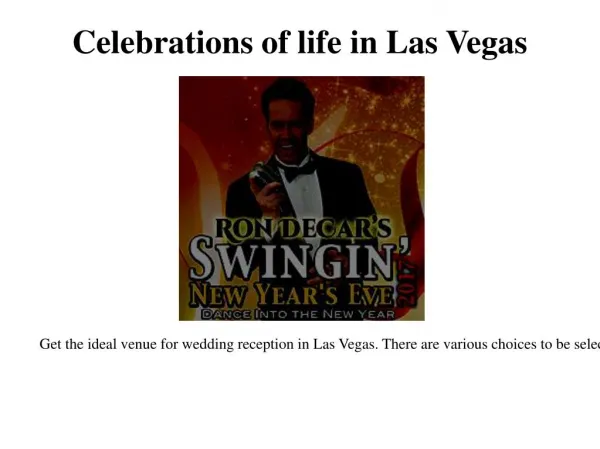 inexpensive wedding reception in Las Vegas