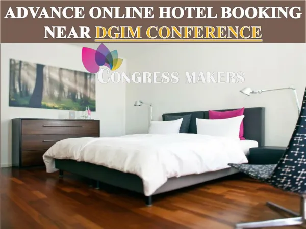 Advance Online Hotel Booking near DGIM Conference