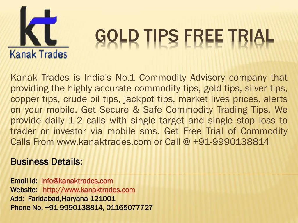 gold tips free trial