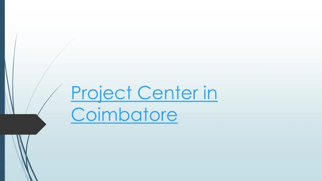 project center in coimbatore