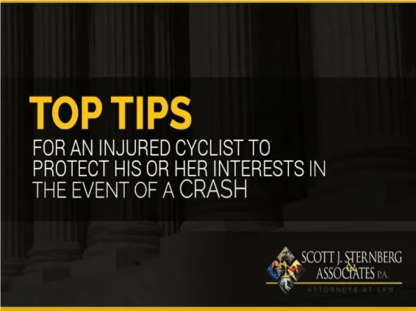 Top Tips For An Injured Bicycle Accident