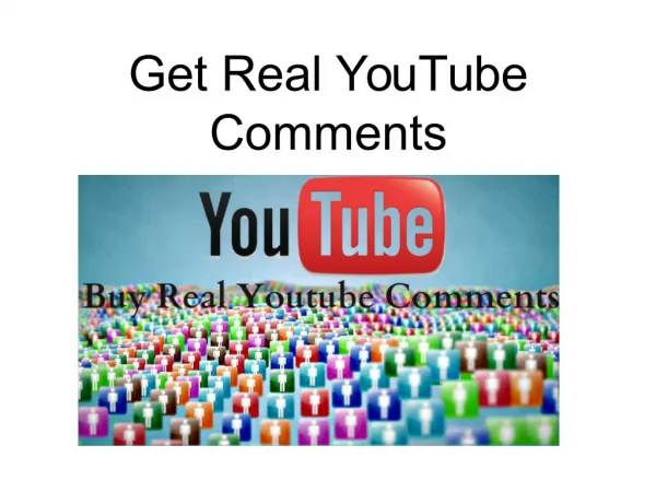 Get Real YouTube Comments