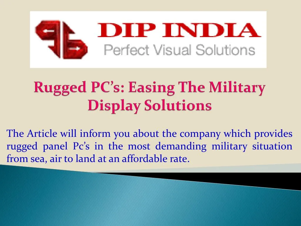 rugged pc s easing the military display solutions