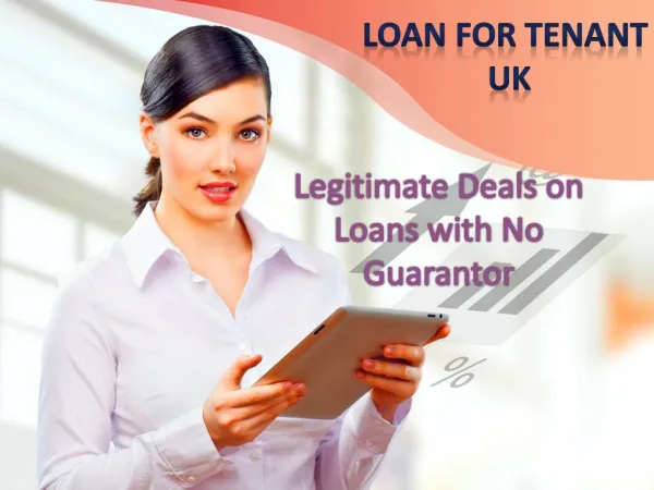 Legitimate Deals on Loans with No Guarantor