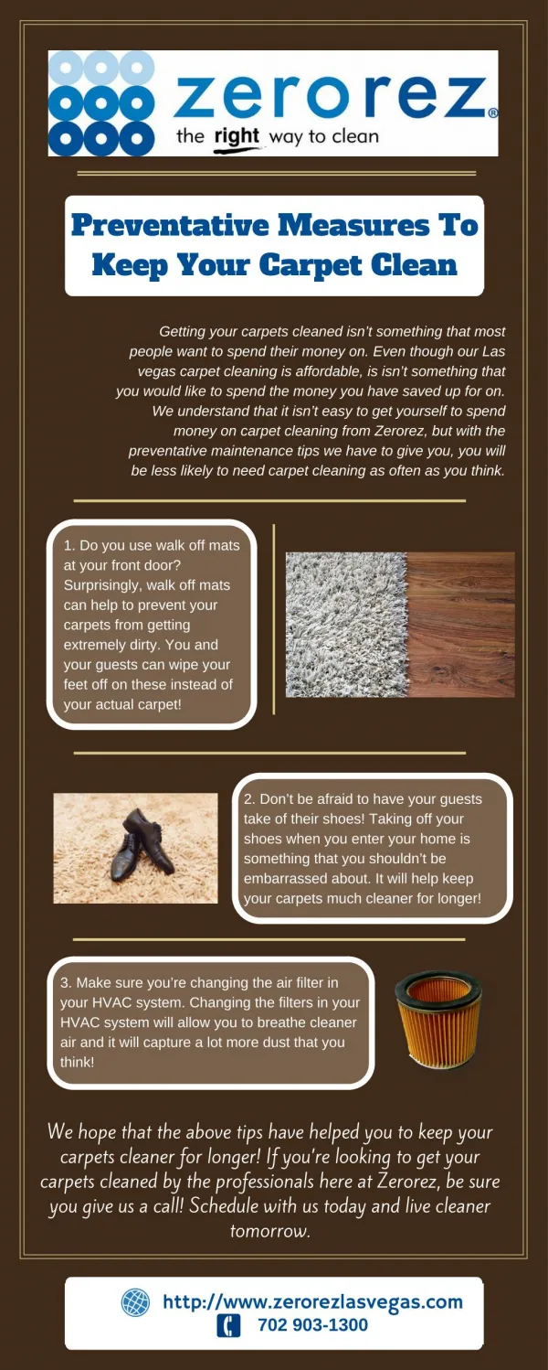 Preventative Measures To Keep Your Carpet Clean