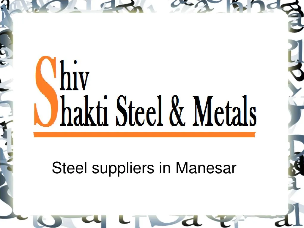 steel suppliers in manesar
