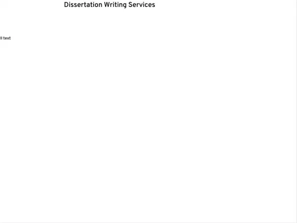 Thesis Writing Service