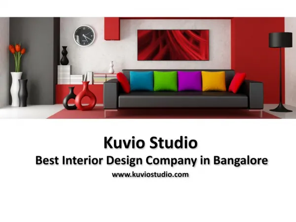 Best Interior Design Firm in Bangalore - Kuviostudio
