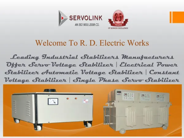 Servo Voltage Stabilizer in Delhi