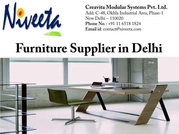 Niveeta Furniture- Furniture Supplier in Delhi