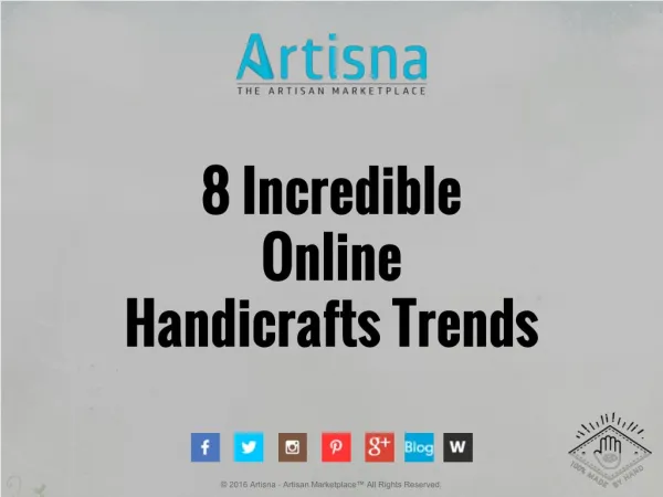 8 Incredible Online Handicrafts Trends