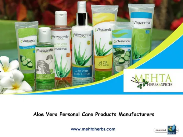 Aloe Vera Personal Care Products