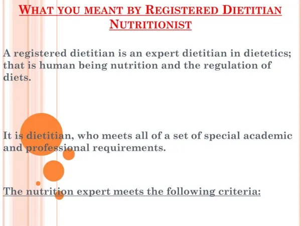 Jobs Of A Registered Dietitian Nutritionist