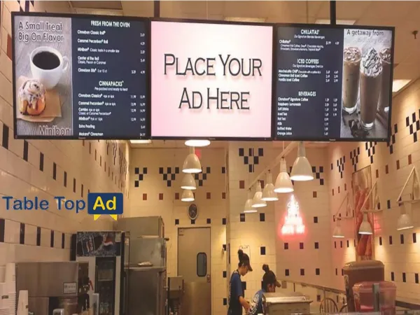 Table Top Ad - Digital Advertising