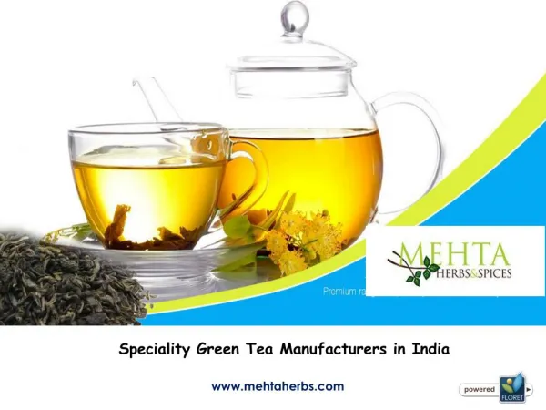 Organic Green Tea Leaves Manufacturers