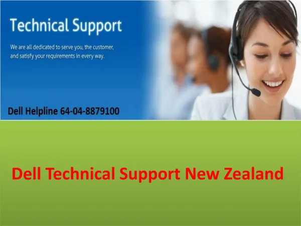 Dell Support NZ Helpline 64-04-8879100