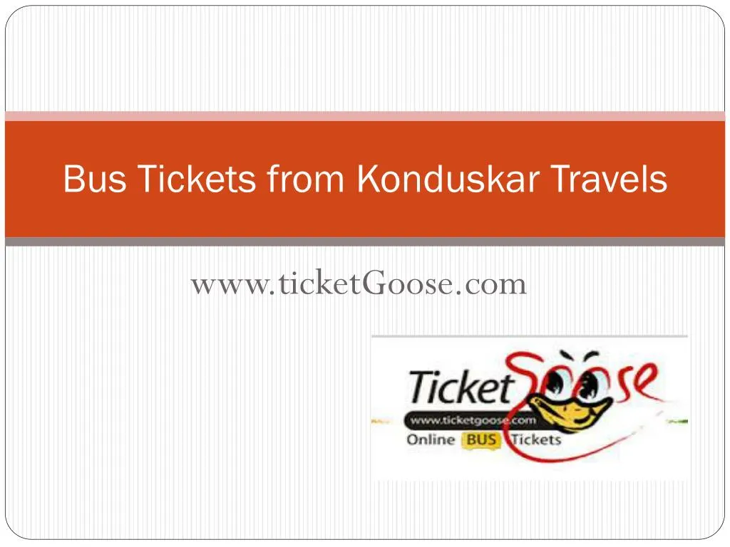 bus tickets from konduskar travels