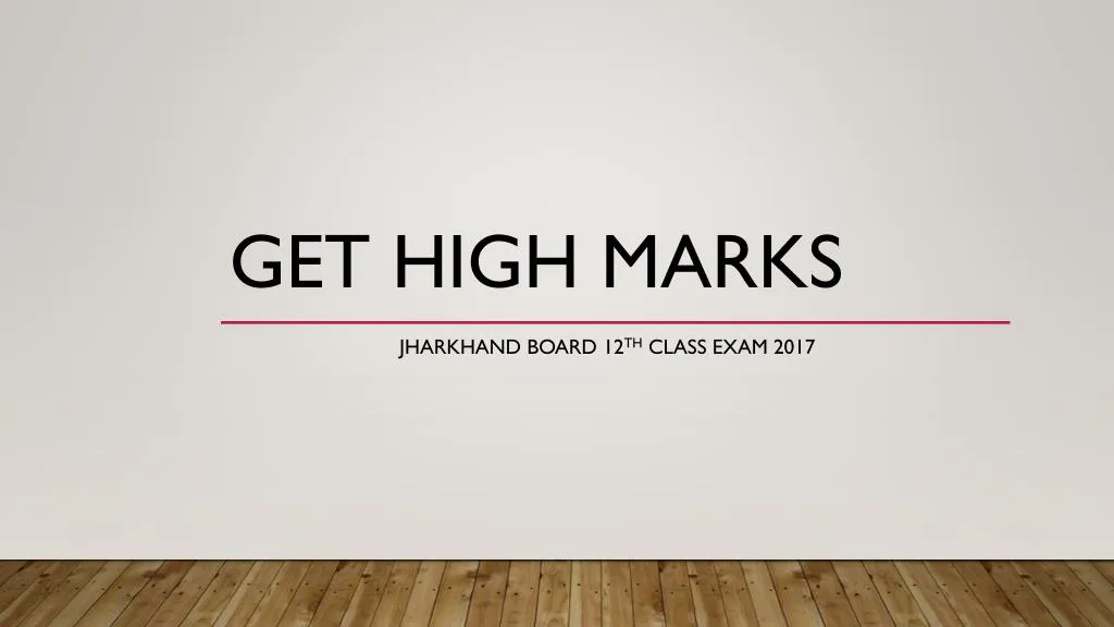get high marks