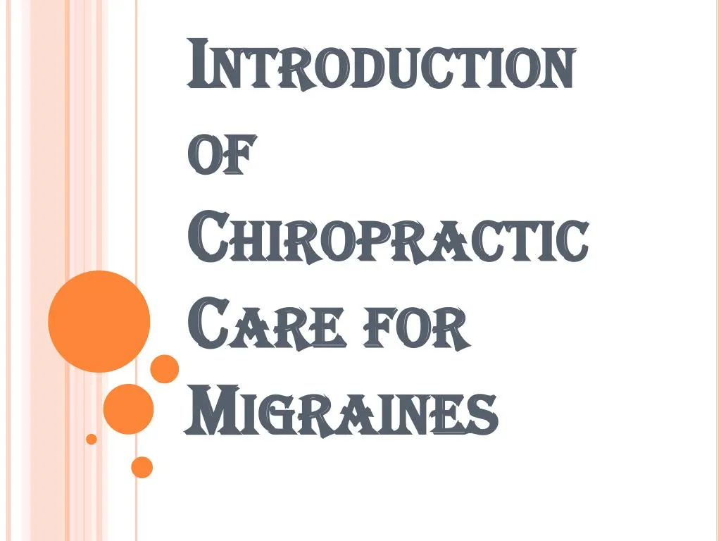 introduction of chiropractic care for migraines