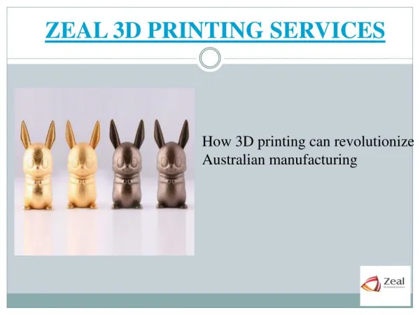 How 3D printing can revolutionize Australian manufacturing?
