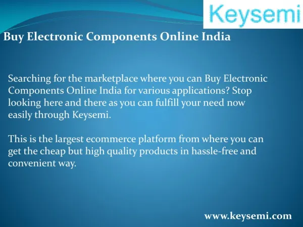 Buy Electronic Components Online India
