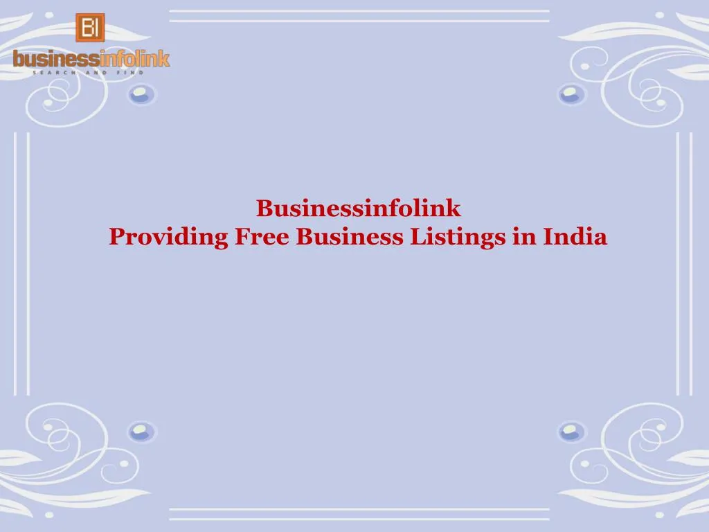 businessinfolink providing free business listings in india