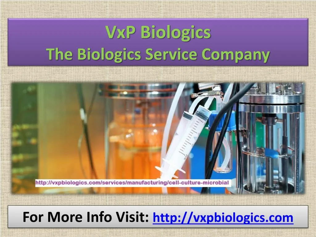 vxp biologics the biologics service company
